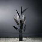 Artificial Black Bird of Paradise Tree in Black Plant Pot