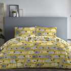 Fusion Dotty Sheep Yellow Duvet Cover and Pillowcase Set