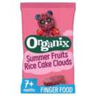 Organix Summer Fruits Rice Cake Clouds Baby Snack 7 months+ 40g