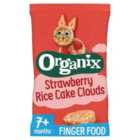 Organix Strawberry Rice Cake Clouds Baby Snack 7 months+ 40g