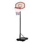Homcom Basketball Stand 175-215Cm Adjustable Height Sturdy Hoop W/ Wheels Base
