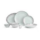 The Waterside 50 Piece Christmas in a Box Dinner Set - Silver Sparkle