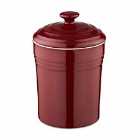 Barbary & Oak 23Cm Ceramic Storage Jar - Red