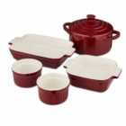 Barbary & Oak Ceramic Ovenware Gift Set - Red