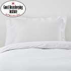 Non Iron Plain Dye White Oxford Pillowcase