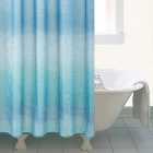 Ombre Blue Shower Curtain