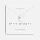 Joma Jewellery Women's A Little Happy Birthday Necklace - Silver