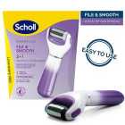Scholl Two in One Electronic Foot File Purple