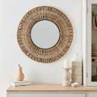 Seagrass Round Wall Mirror