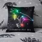 Space Dinosaur Black LED Light Up Cushion