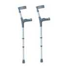 Nrs Healthcare Double Adjustable Crutches With Comfy Handle - Medium