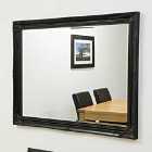 MirrorOutlet Buxton Black Large Leaner Mirror 140 X 109 Cm