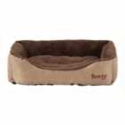 Bunty Deluxe Large Soft Dog Bed - Cream