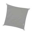 Nesling Coolfit 3.6m Square Shade Sail with Accessory and Fixing Kit - Grey