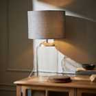 Industrial Glass Table Lamp