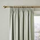 Berlin Soft Grey Thermal Blackout Pencil Pleat Curtains
