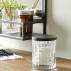 London Ribbed Glass Storage Jar 