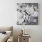 Grey Floral Canvas