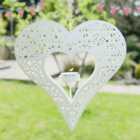 Ivory Hanging Heart Table Decor Tealight Christmas Décor Tealight Candle Holders