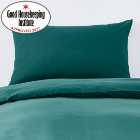 Non Iron Plain Dye Teal Standard Pillowcase Pair