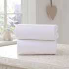 Clair De Lune Fitted Sheet Twin Pack Pram White