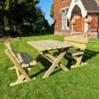 Churnet Valley Ashcombe Table Set Sits
