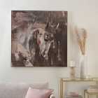 Horses Abstract Framed Canvas
