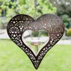 Black and Silver Hanging Heart Decorative Tealight Christmas Décor Tealight Holders