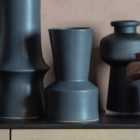 Crossland Grove Crotone Vase Dark Grey 145X145X245Mm Grey