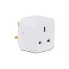ENER-J Wifi Smart Mini Plug Square UK Bs Plug (3 Pcs Pack) White