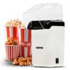 Geepas GPM41501UK 1200W Electric Popcorn Maker Machine - White