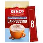 Kenco Cappuccino Unsweetened Instant Coffee Sachets 8 per pack