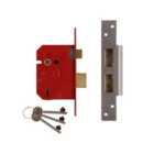 UNION Y2234E-PL-2.50 2234E 5 Lever BS Mortice Sashlock Plated Brass Finish 67mm 2.5 in Visi UNNY2234EP25