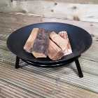 50cm Cast Iron Log Burner Fire Pit Bowl Garden Patio Wood Burner