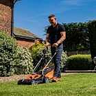 Yard Force 40V 32Cm Cordless Lawnmower & Cordless Grass Trimmer With One Lithium-ion Battery & Quick Charger