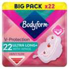 Bodyform Cour-V Ultra Long Sanitary Towels Wings 22 per pack
