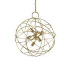 Luminosa Konse 6 Light Spherical Ceiling Pendant Gold
