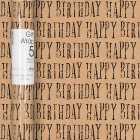 Craft Happy Birthday Gift Wrap Roll 5m