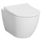 Kerala Round Smooth Flush Wall Hung Toilet Pan & Soft Close Seat