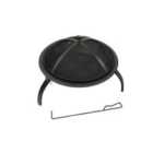 Kingfisher Outdoor Garden Patio Firepit With Mesh Lid