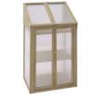 Neo Ghouse-1-wood Mini Wooden Greenhouse - Brown