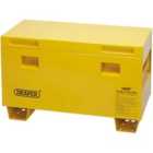 Draper Contractors Secure Storage Box 90.5x42.5x40cm - Yellow