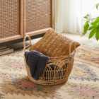 Plastic Natural Small Rattan Basket