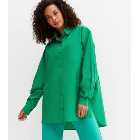 Tall Green Long Puff Sleeve Shirt