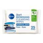 NIVEA Biodegradable Refreshing Face Cleansing Wipes 25 per pack