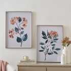 Set of 2 Floral Stem Framed Prints