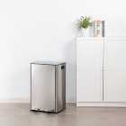 Stainless Steel 60L Curve Recycling Bin