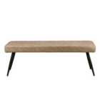 Montreal 2 Seater Dining Bench, Faux Leather, 135cm