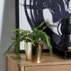Small Gold Luxe Ceramic Plant Pot