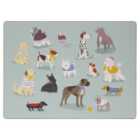 Set of 4 Dogs Placemats